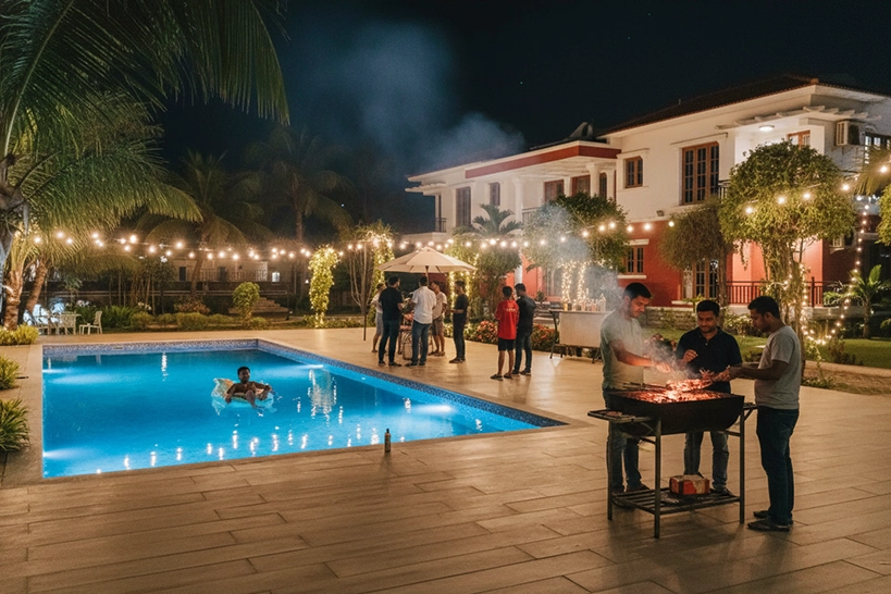 Luxury private party villas in ECR Chennai offer spacious settings for birthdays family events and parties