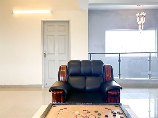 Indoor play area at Emirates Beach House in ECR offers entertainment and comfort for family stays