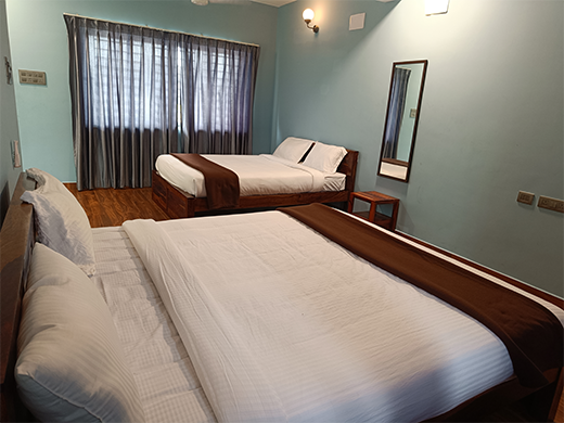 Luxury bedroom in Zephyr Villa at ECR Chennai ensures a peaceful stay with modern amenities